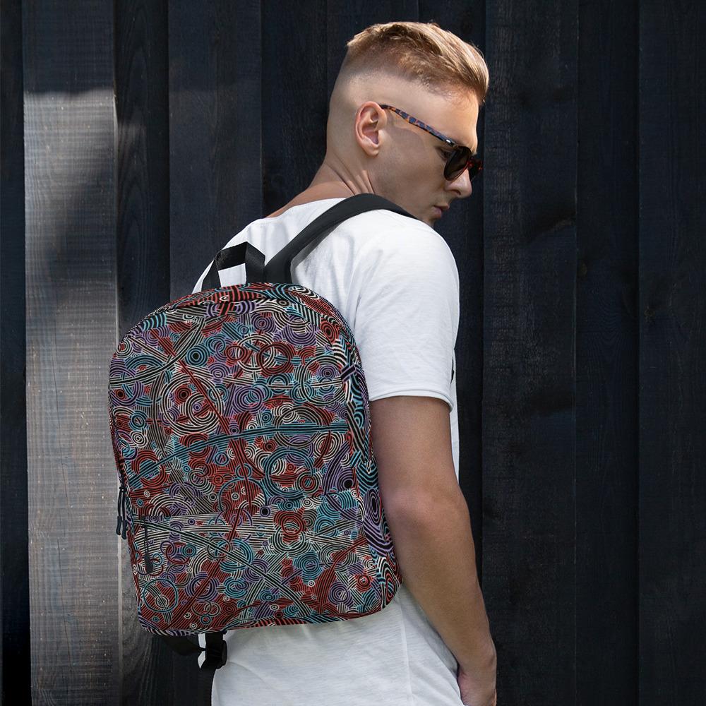 Backpack - Puddles design Red
