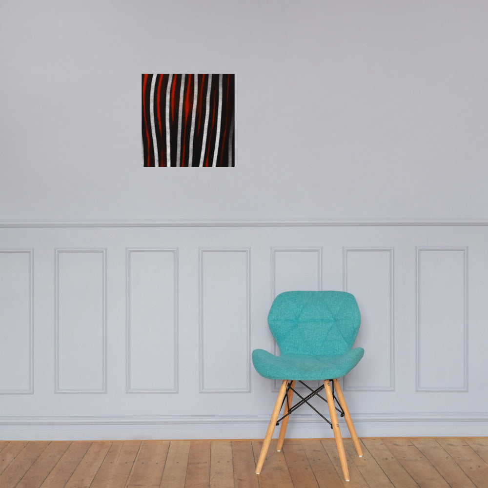 lines up Giclée print