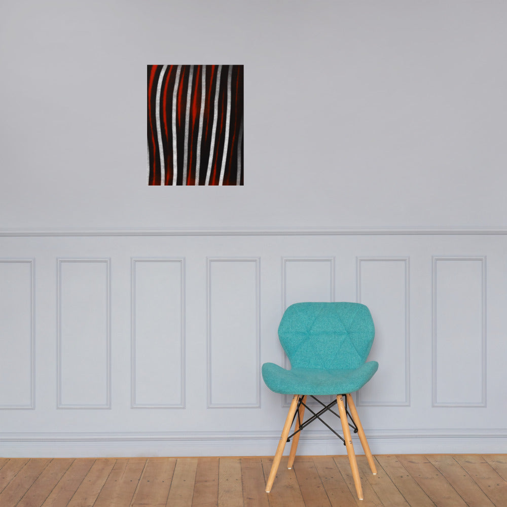 lines up Giclée print