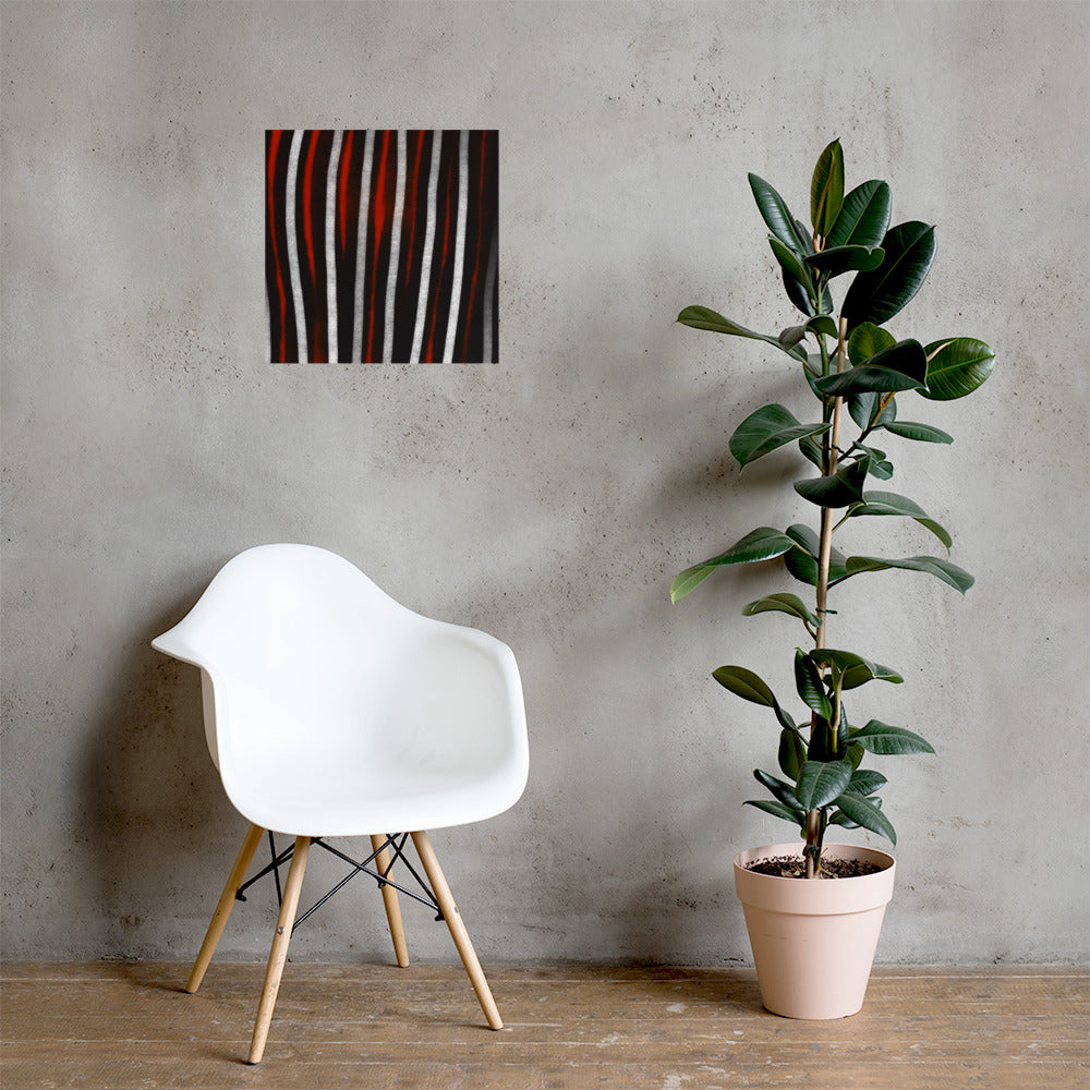 lines up Giclée print