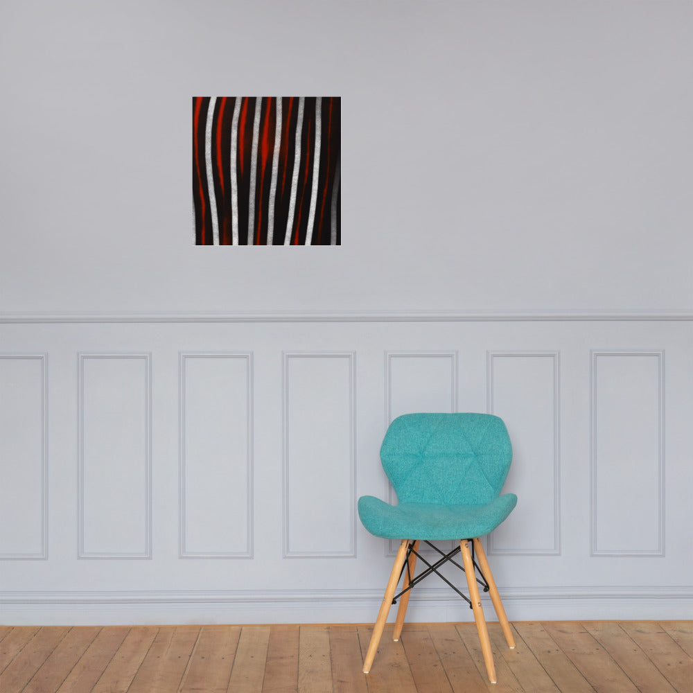 lines up Giclée print