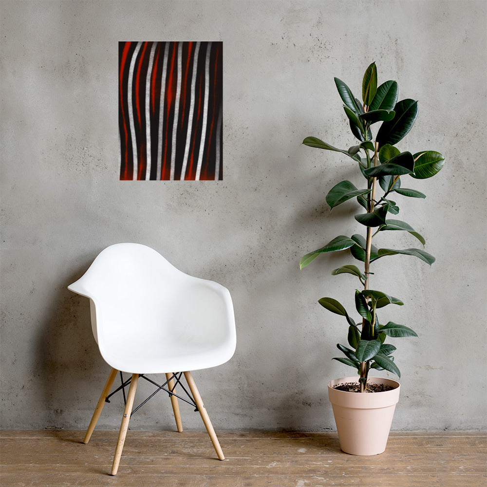lines up Giclée print