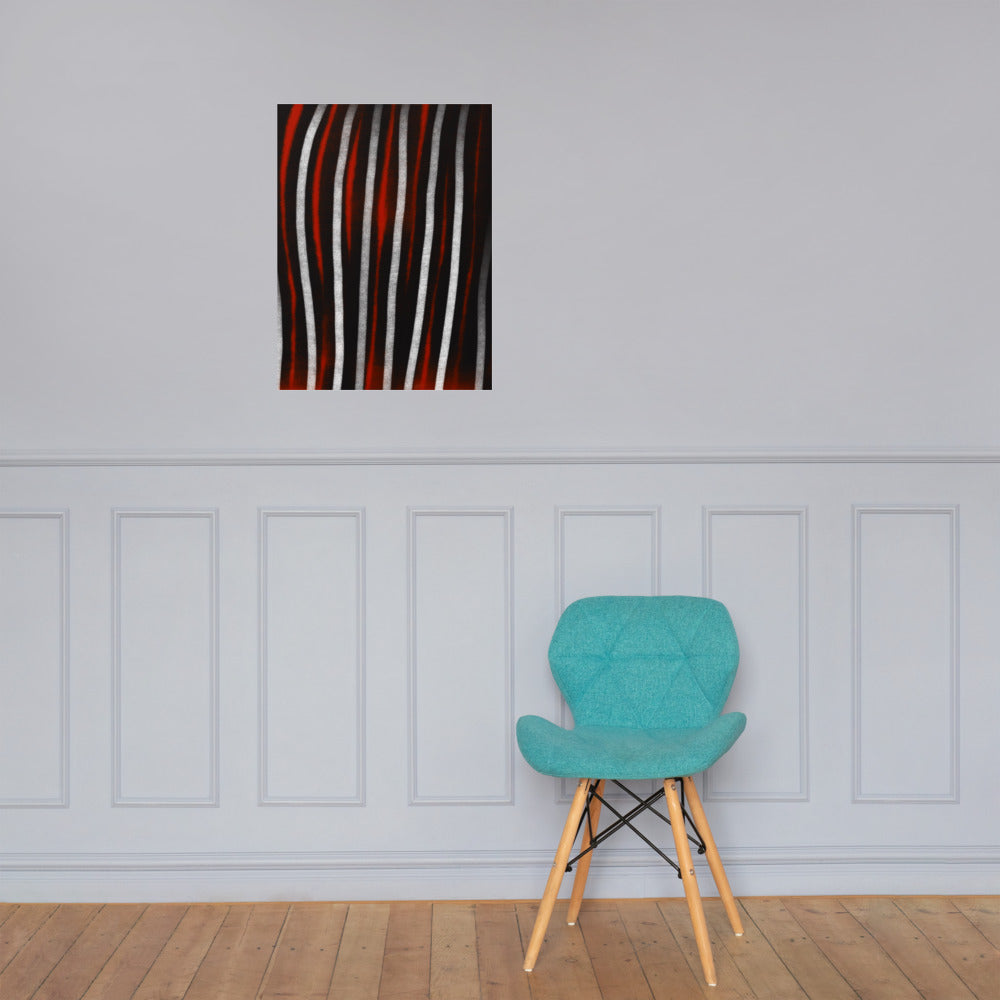 lines up Giclée print