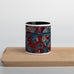 Puddles abstracts design Mug with Color Inside